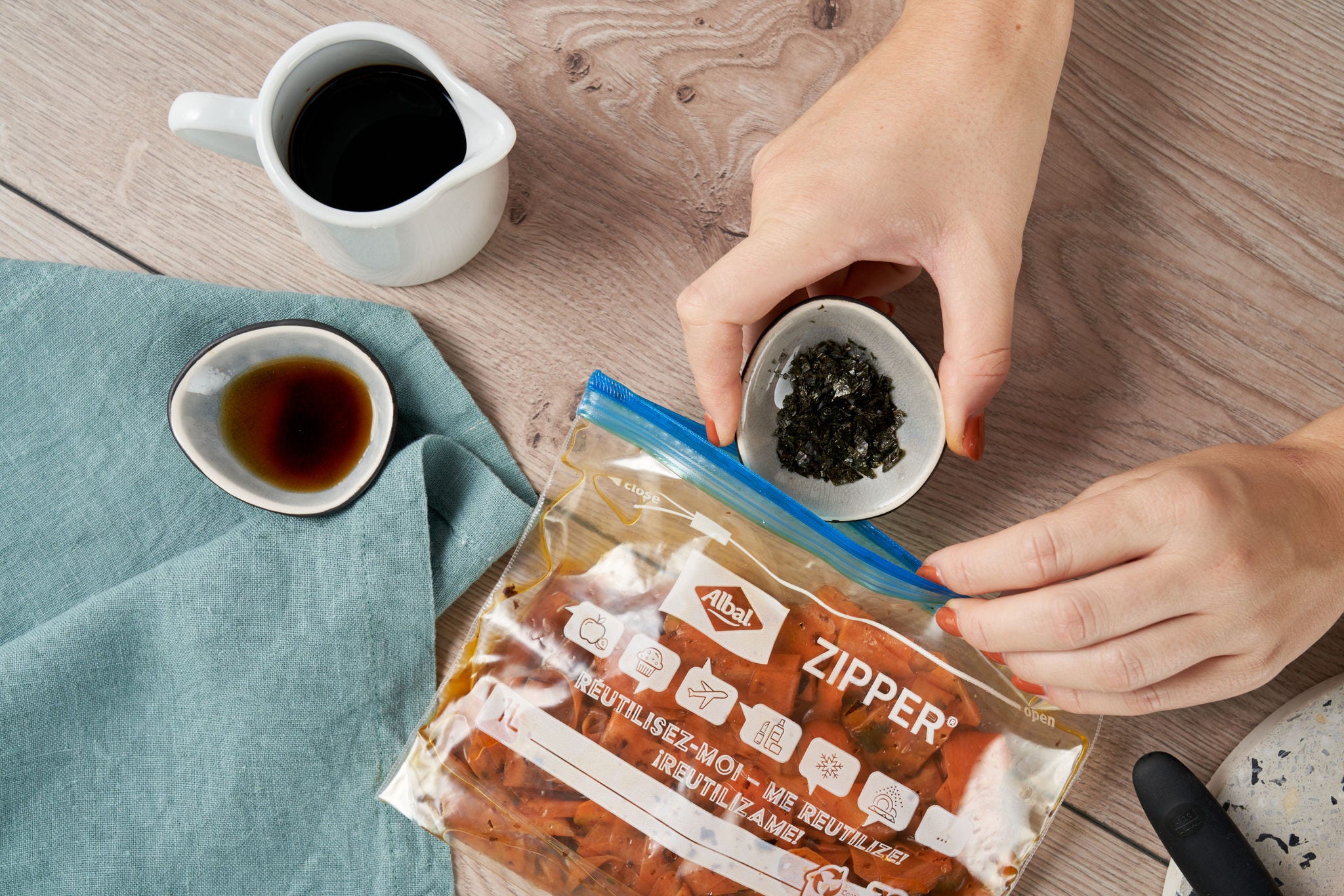 Salmão vegano para bagels e saladas