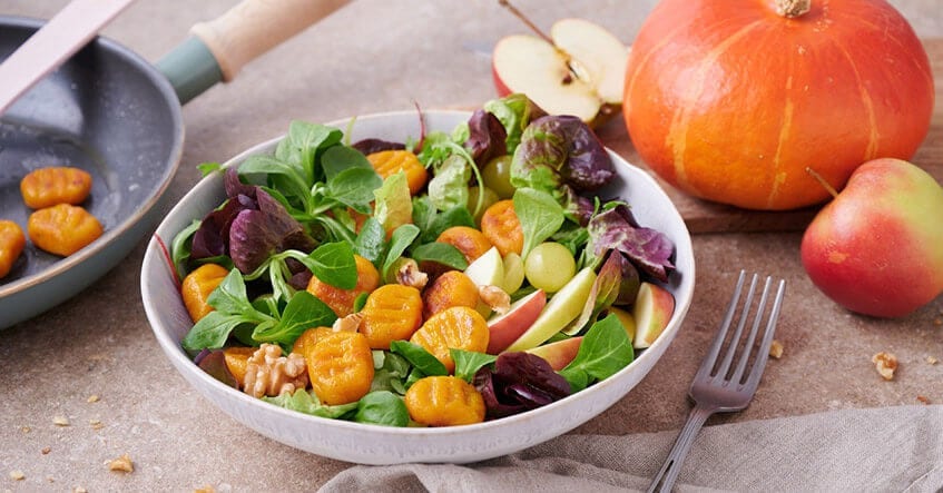 Gnocchi de abóbora com parmesão