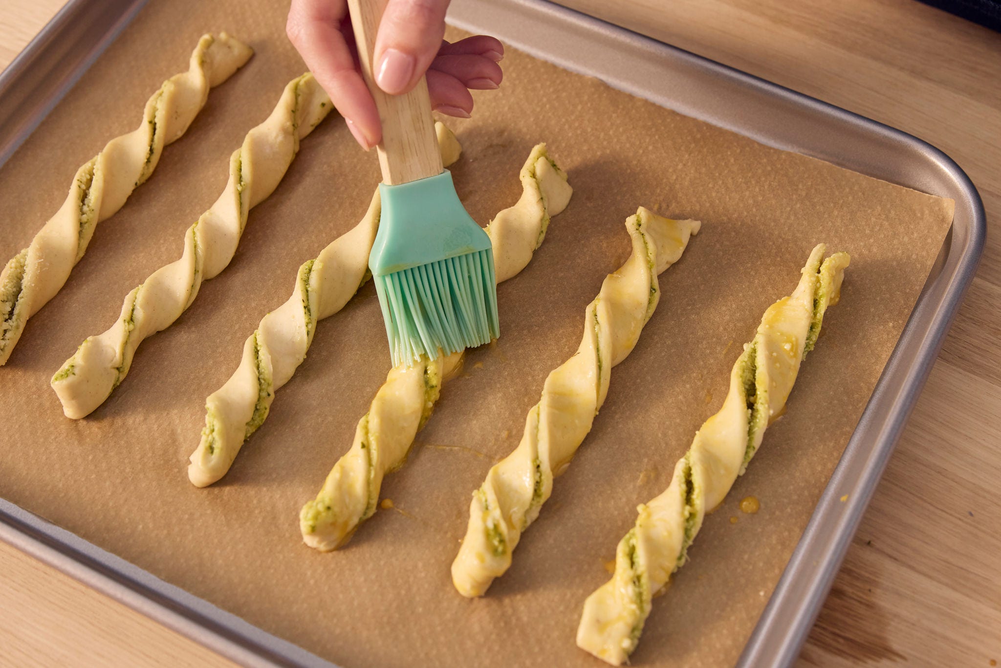 Puff Pastry & Pesto Twists