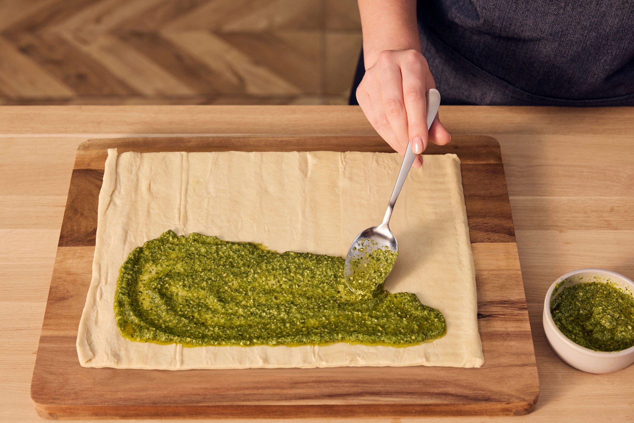 Puff Pastry & Pesto Twists