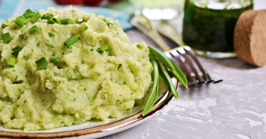 Purê de batata caseiro