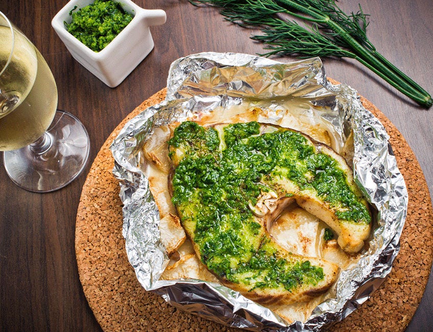 Pescado al papillote