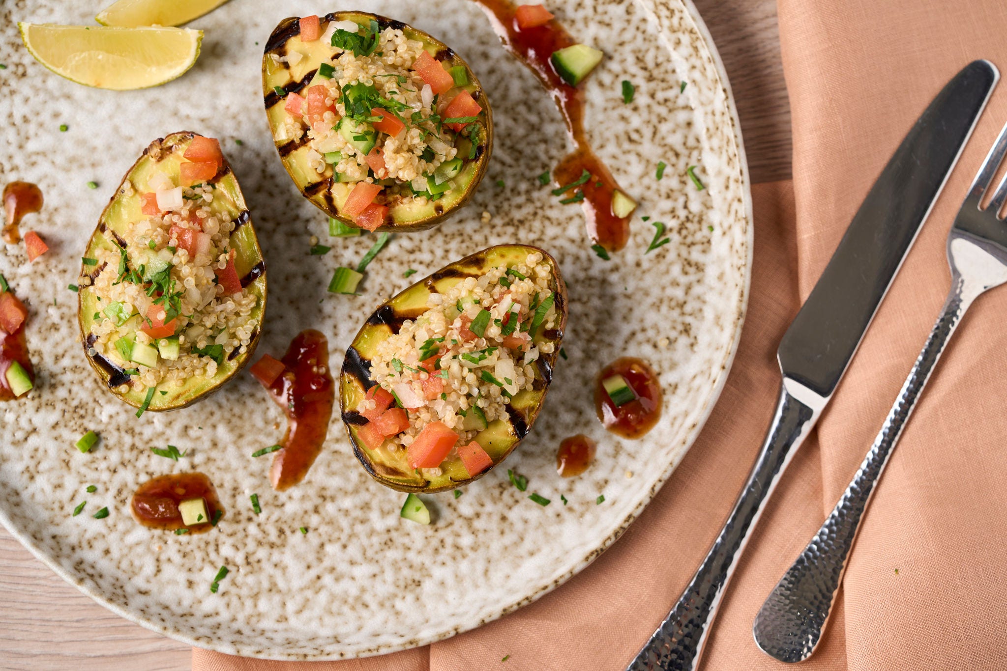 Abacate recheado assado