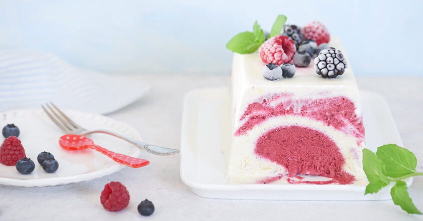 Parfait de frutas vermelhas