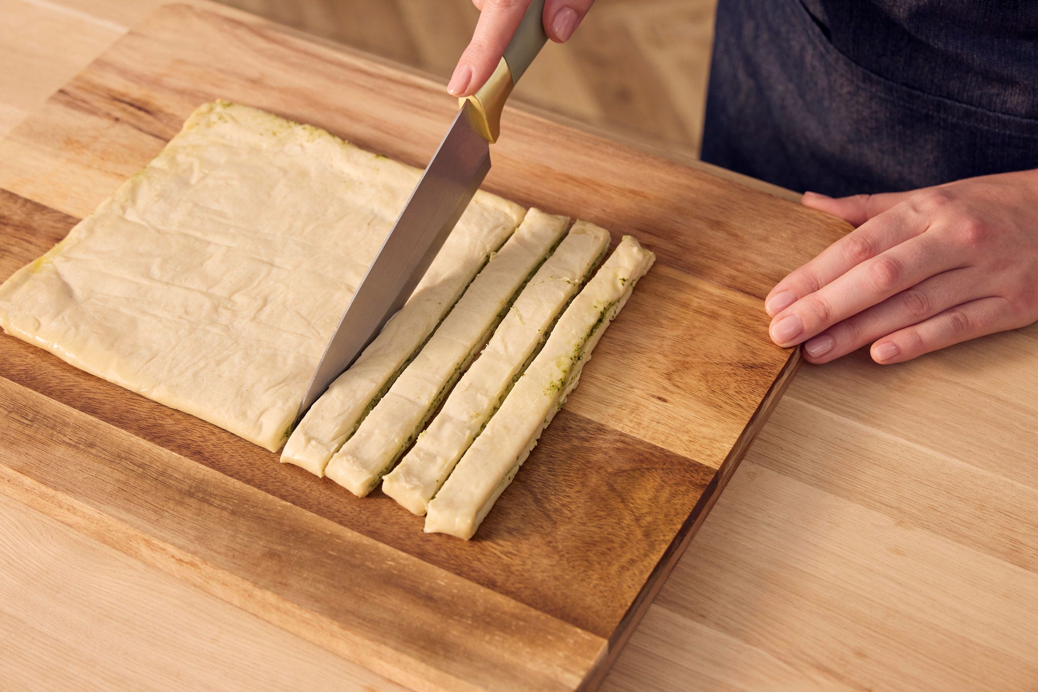 Puff Pastry & Pesto Twists