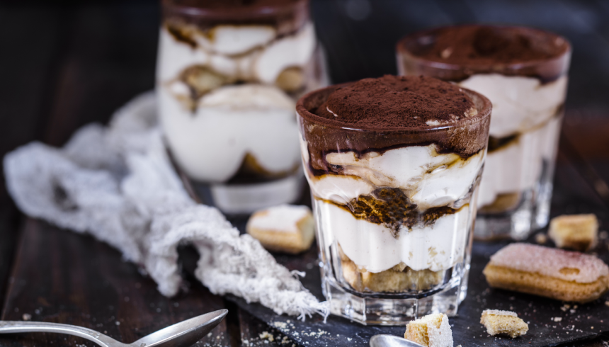 Trifle afrutado con mascarpone y crema de castañas