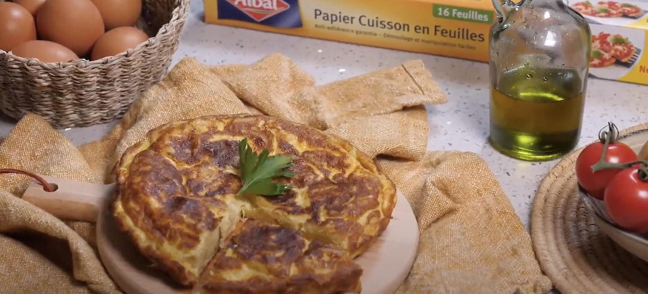 Tortilla de patatas con cebolla