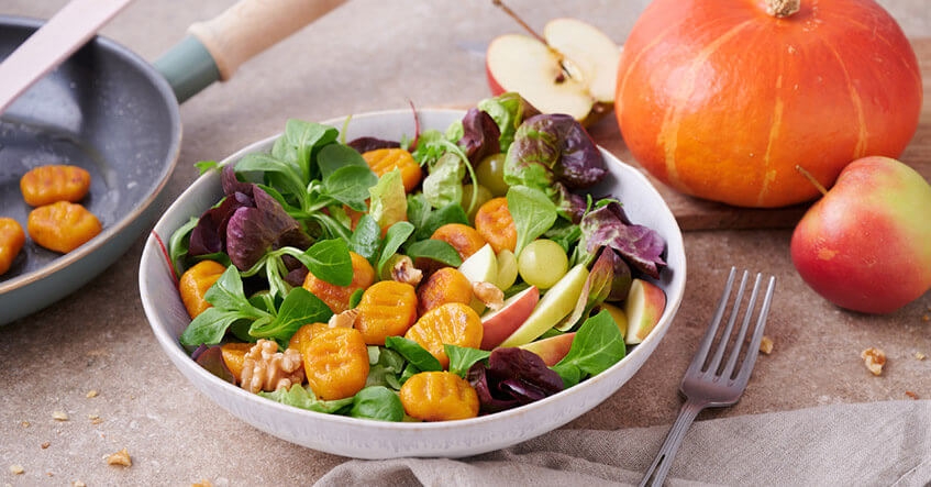 Gnocchi de abóbora com parmesão