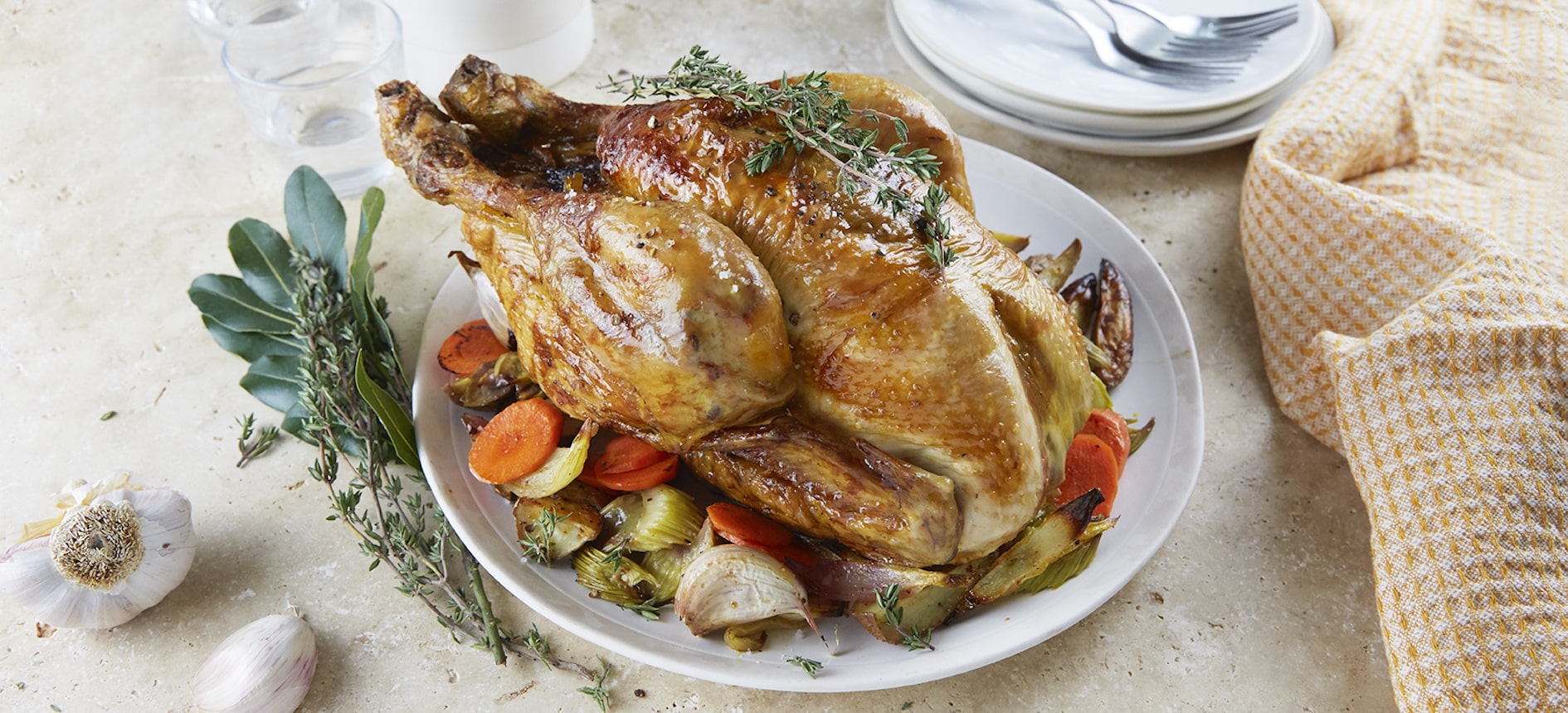 Frango assado no forno