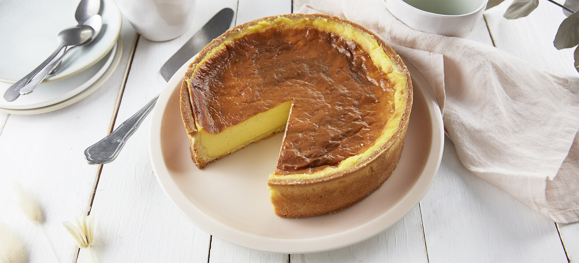 Torta de flan francesa