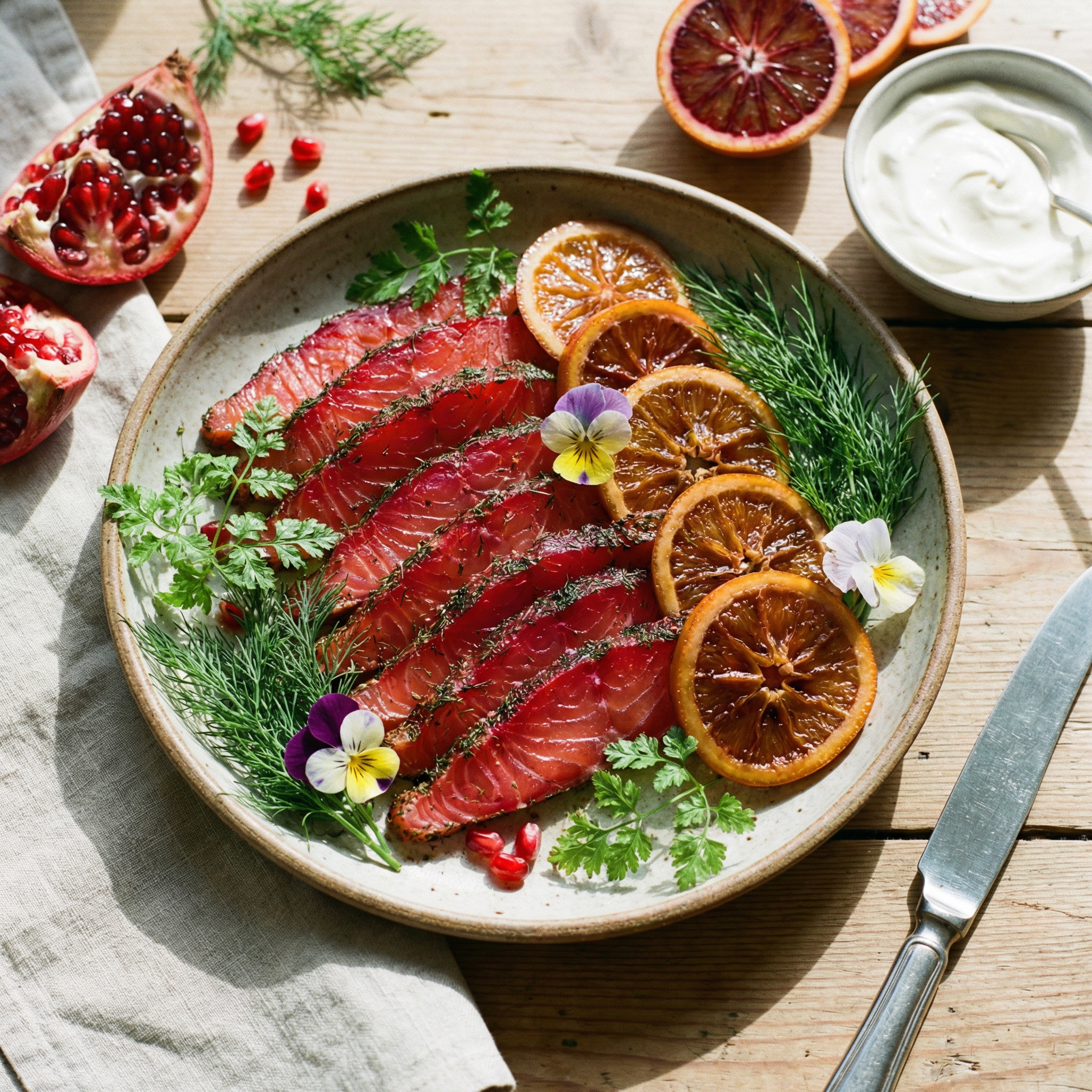 Cardápio festivo: receitas de salmão com gravlax e fatias de chocolate caramelizado de laranja