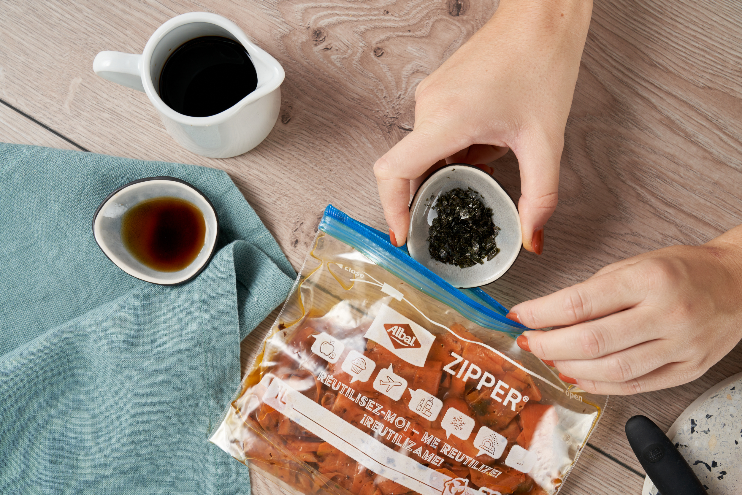 Salmão vegano para bagels e saladas