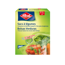 Lançamento em 2011 dos sacos para legumes da Albal®