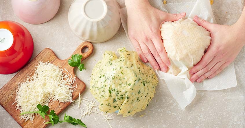 Receita Albal® Salada primavera em cesta de parmesão da Albal® Feito em casa