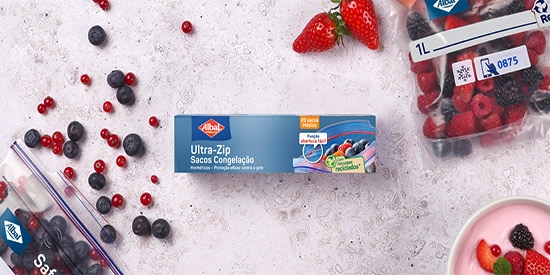 Sacos de congelação herméticos Ultra-Zip® da Albal®