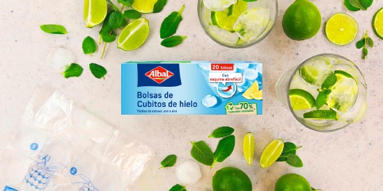 Sacos para cubos de gelo da Albal®