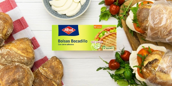 Sacos para sanduíches com fecho adesivo da Albal®