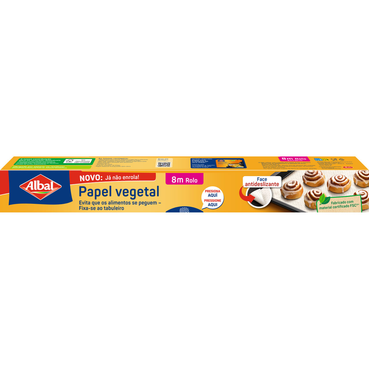 Albal, Stay Flat Baking Paper, September 2026, Packshot, ES, PT, GS1